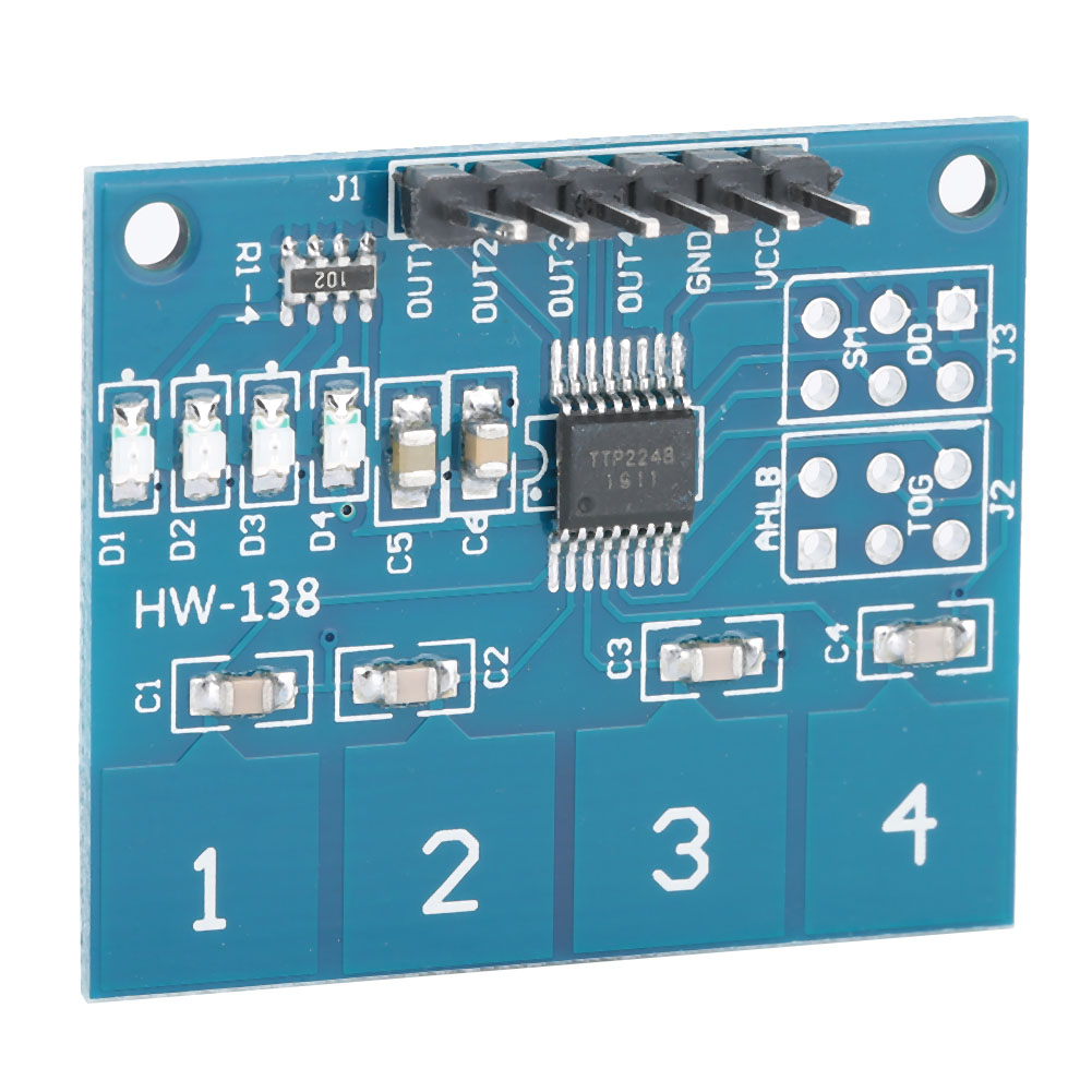 Module De 5 Interrupteurs Tactiles Ttp224, Capteur Numérique Capacitif À 4 Canaux, Équipement Électrique