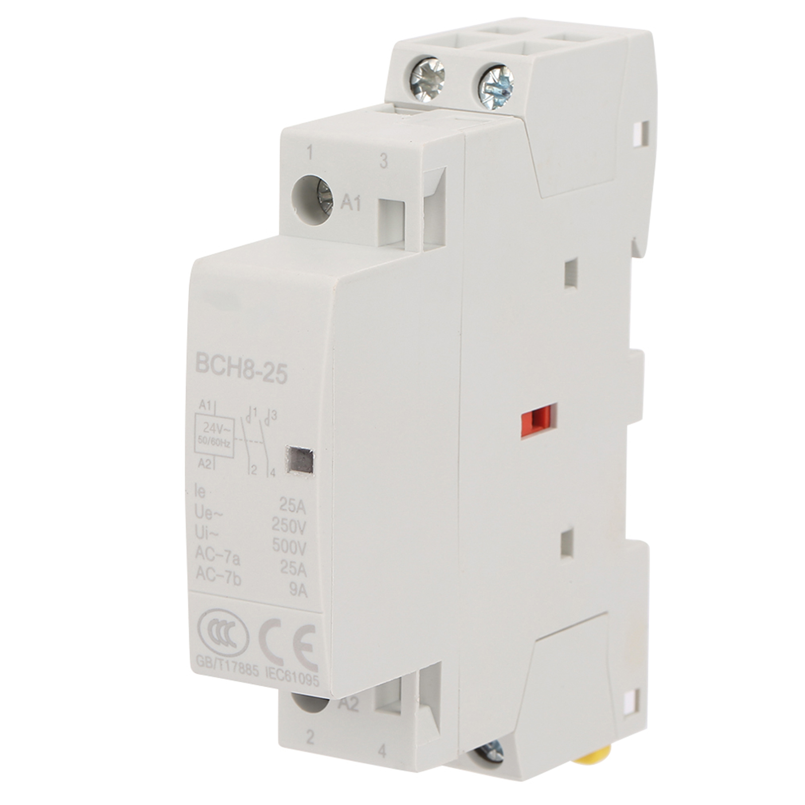 Contacteur Secteur Domestique 2p 25a 24v 2no 50/60hz Sur Rail Din, Haute Qualité