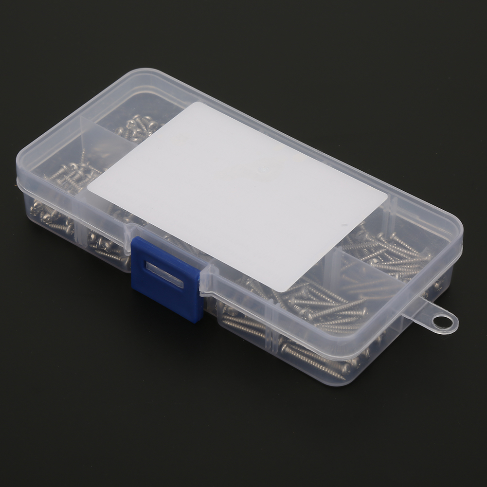 Kit D'Assortiment De 400 Vis Autotaraudeuses Haute Résistance En Acier Inoxydable M2.2