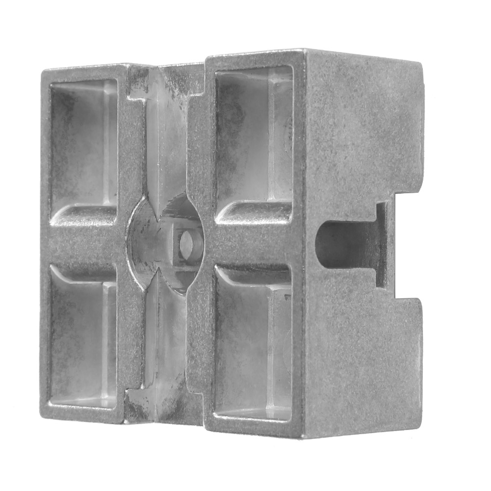 Bloc Central Métallique En Alliage De Zinc Électroplaqué 50x50mm, Pièce Intermédiaire Métallique Z030m