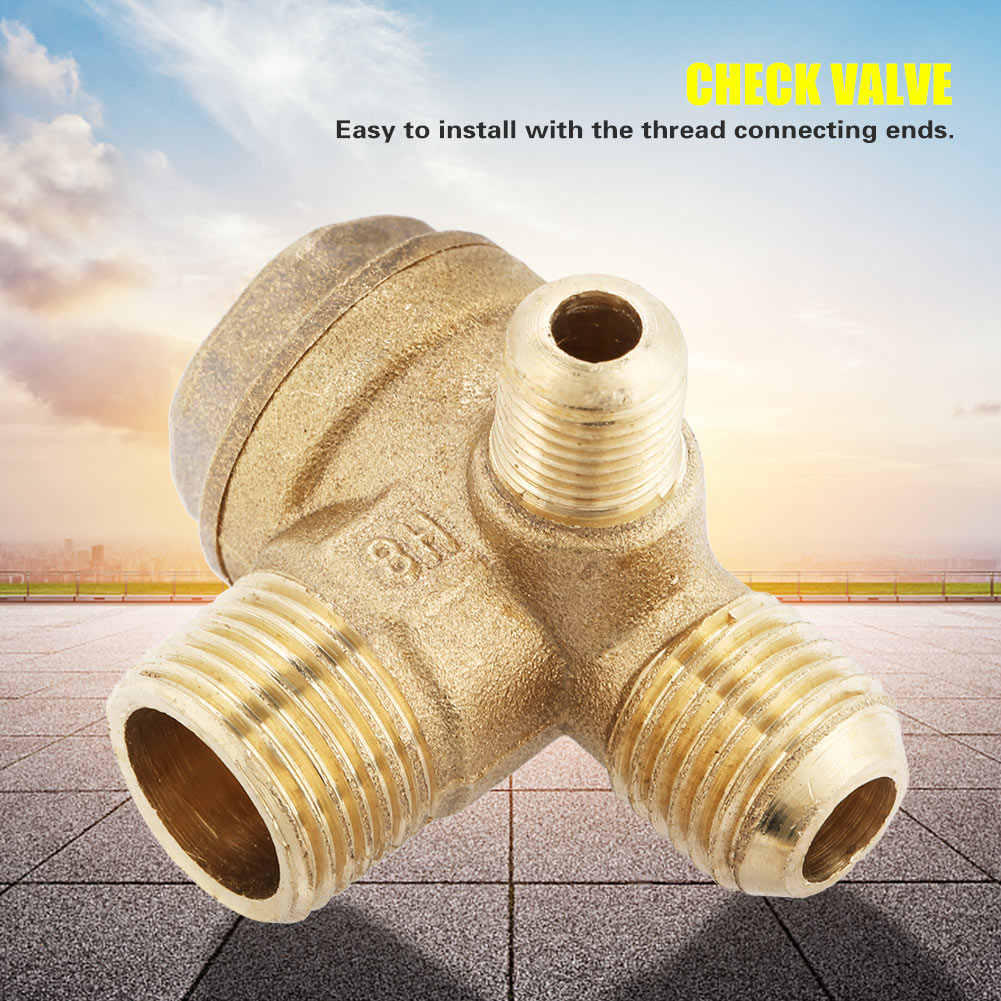 Clapet Anti-retour En Laiton À Filetage Mâle 90° Pour Compresseur D'Air, Pièces Détachées 20 X 14 X 10 Mm