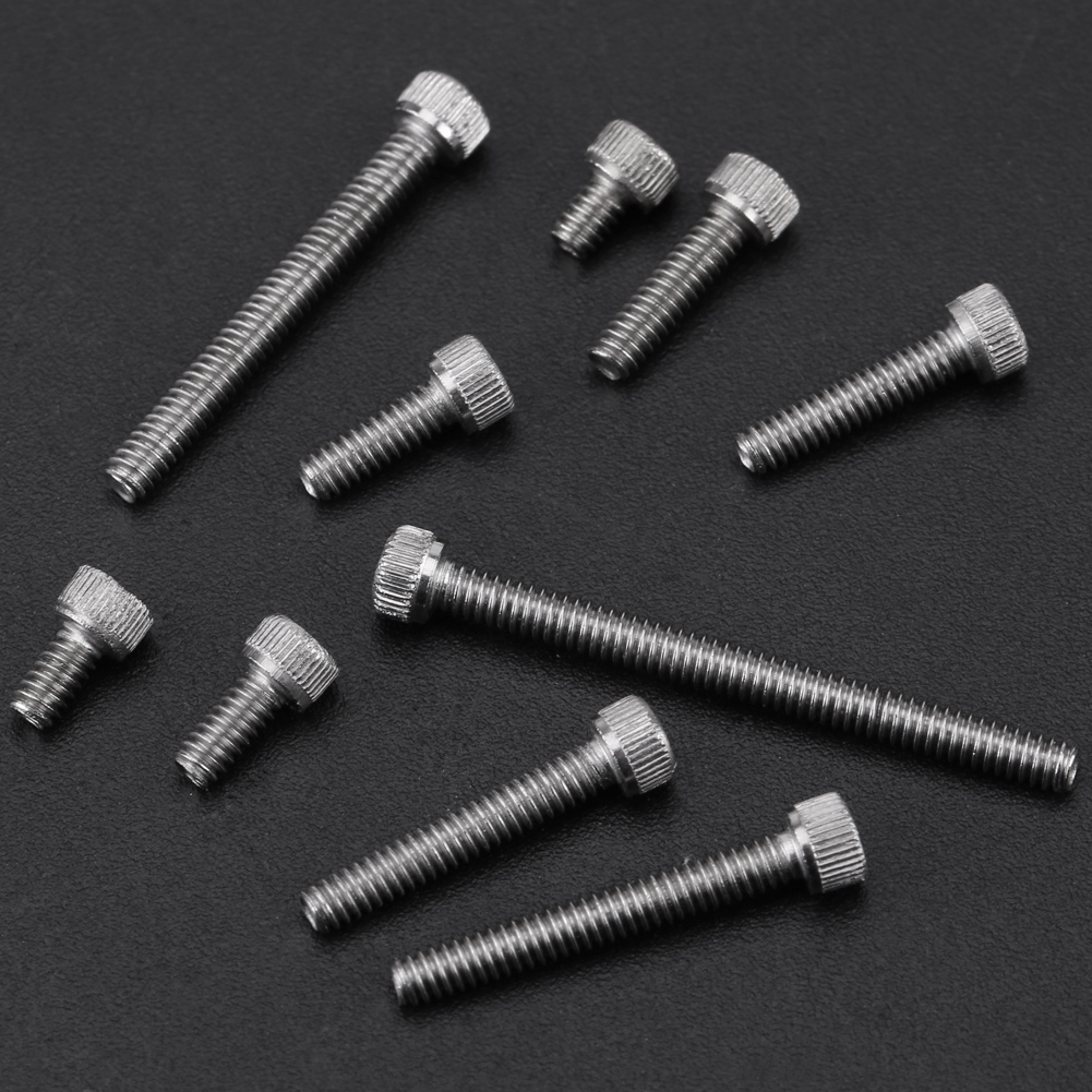 Assortiment De 150 Vis À Tête Hexagonale Creuse De 9 Tailles Différentes, Avec Boîte En Plastique 2-56 Unc