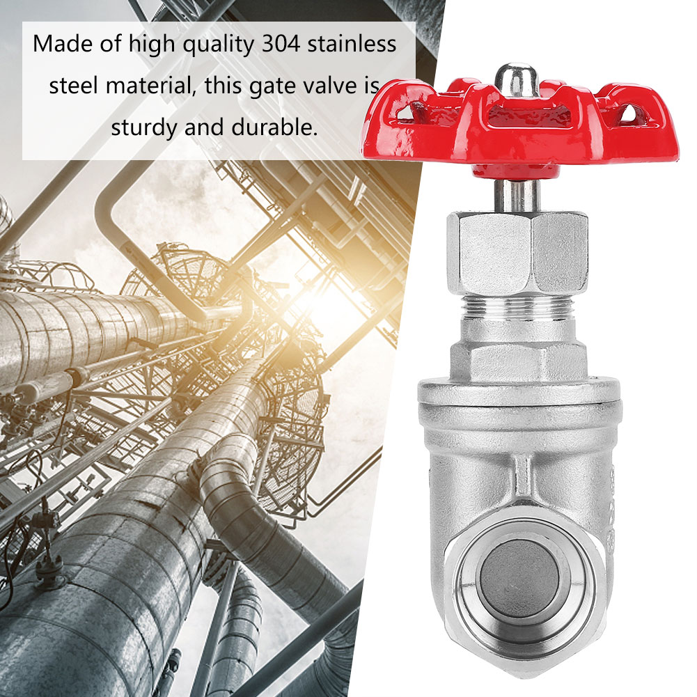 Vanne À Guillotine Rotative Dn20 En Acier Inoxydable Bspp G3/4 Pour Eau, Huile Et Gaz