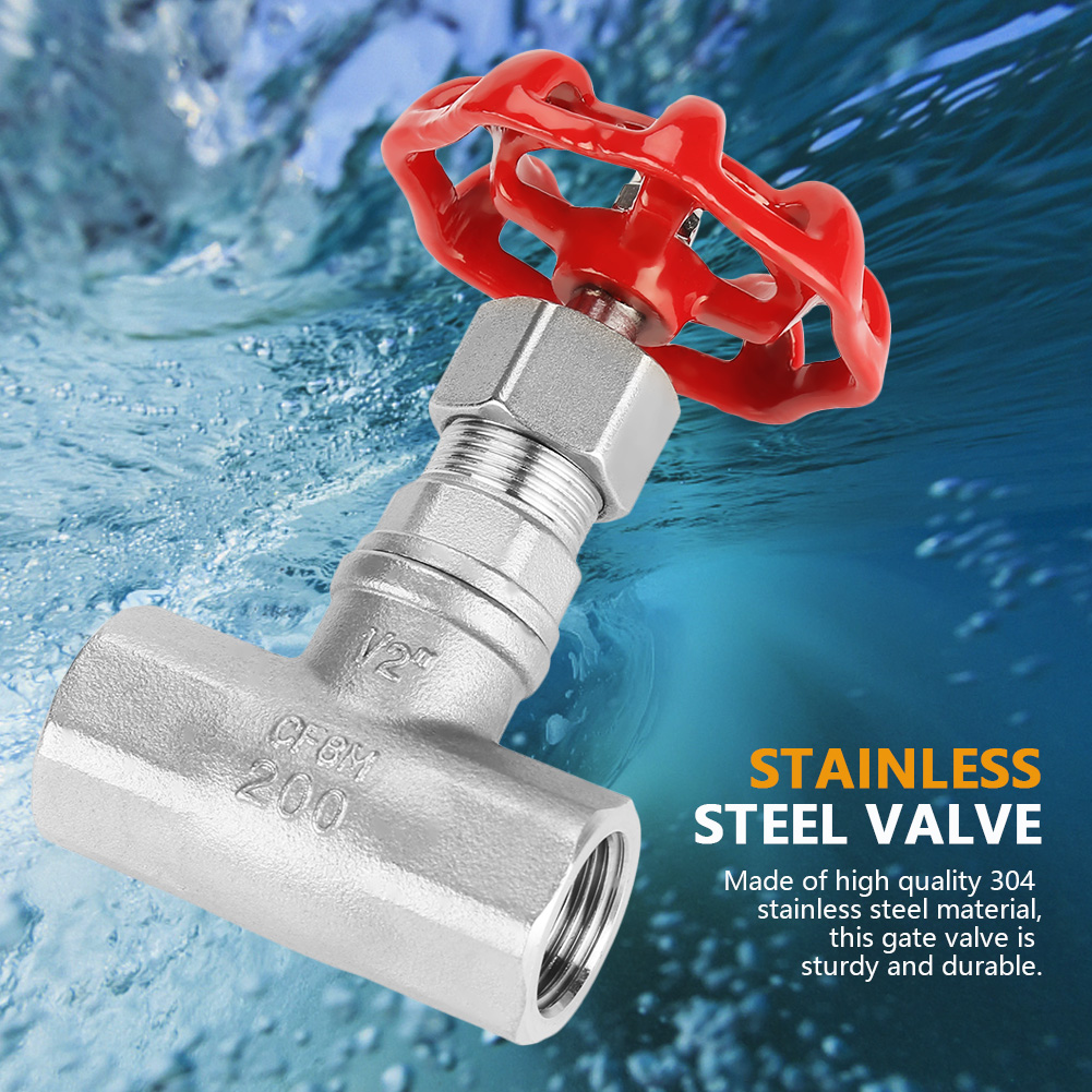 Vanne À Guillotine Rotative Dn15 En Acier Inoxydable Bspp G1/2 Pour Eau, Huile Et Gaz