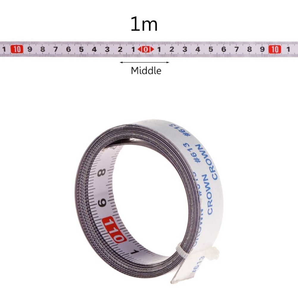 Mètre Ruban En Acier Inoxydable Pour Rail D'Onglet, Règle Graduée Métrique Auto-adhésive Pour Rail En T, Scie Circulaire De Table, Outil De Travail Du Bois