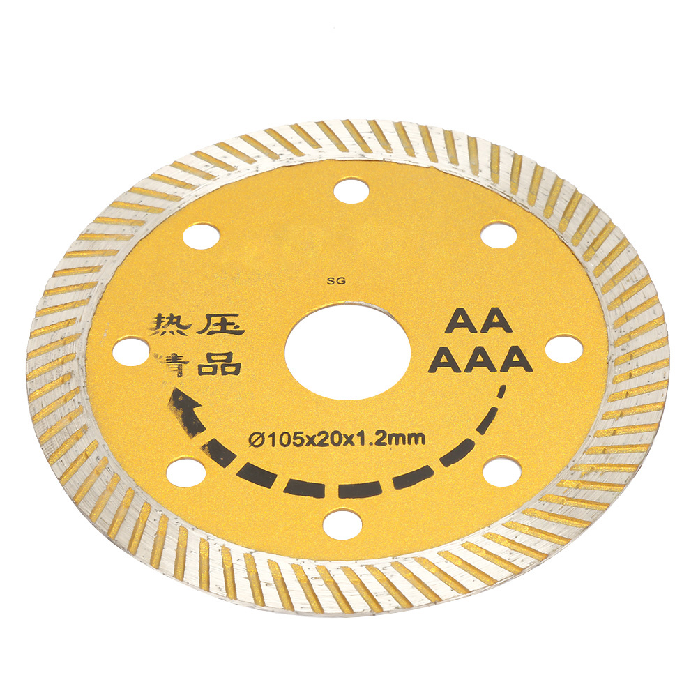 Disque De Scie Circulaire Diamanté 105 X 20 X 1,2 Mm Pour Pierre, Marbre, Céramique Et Béton.