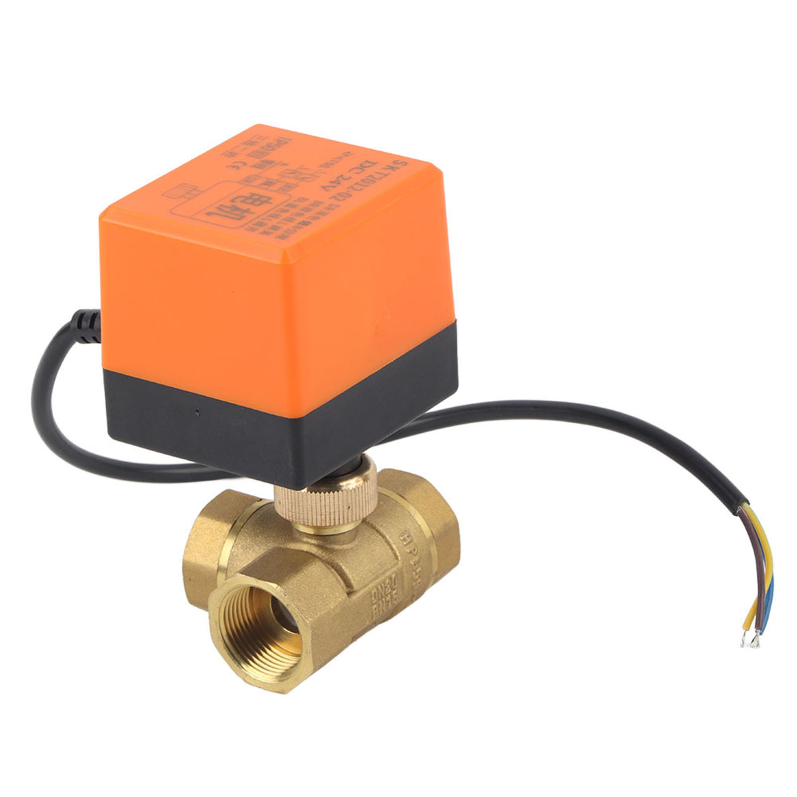Électrovanne À Bille Motorisée 3 Voies En Laiton Dn20 G3/4 Pour Climatiseur Dc24v