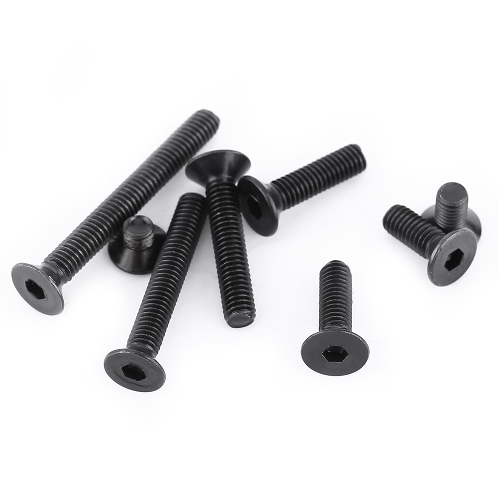 Assortiment De 200 Vis À Tête Fraisée Plate M3 À Six Pans Creux Pour Machines