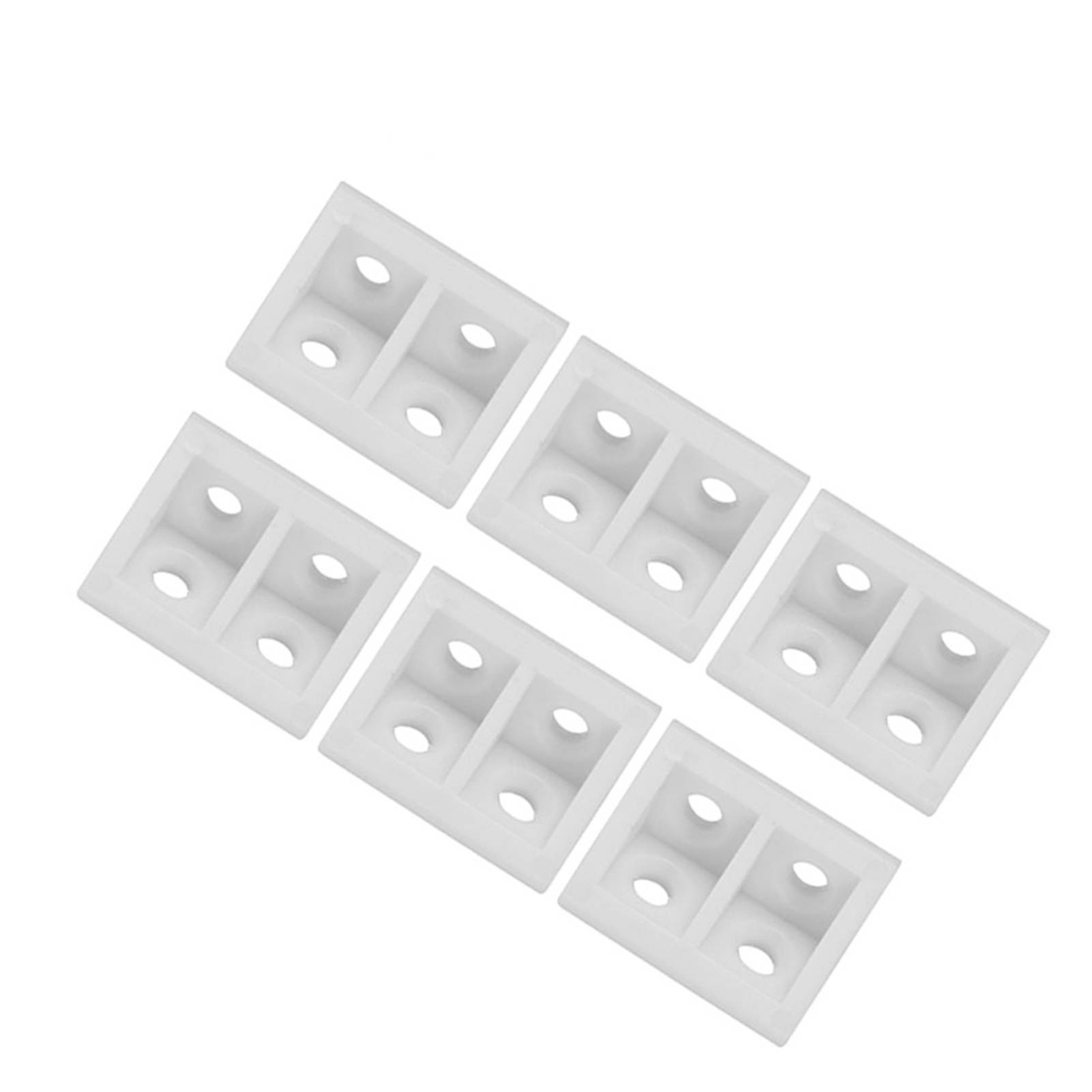 50 Équerres De Renfort D'Angle Droit En Plastique Pour Meubles