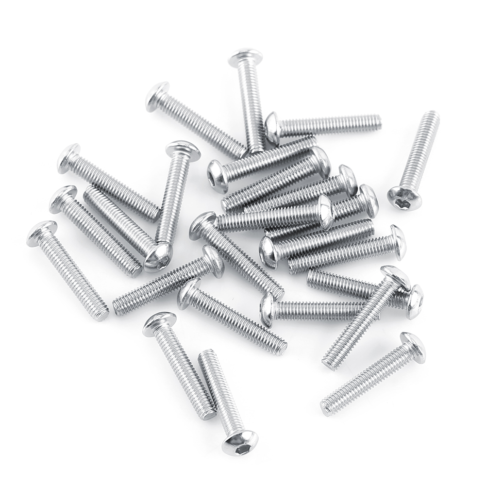 Assortiment De Vis Et Écrous Hexagonaux À Tête Bombée En Acier Inoxydable M3 A2