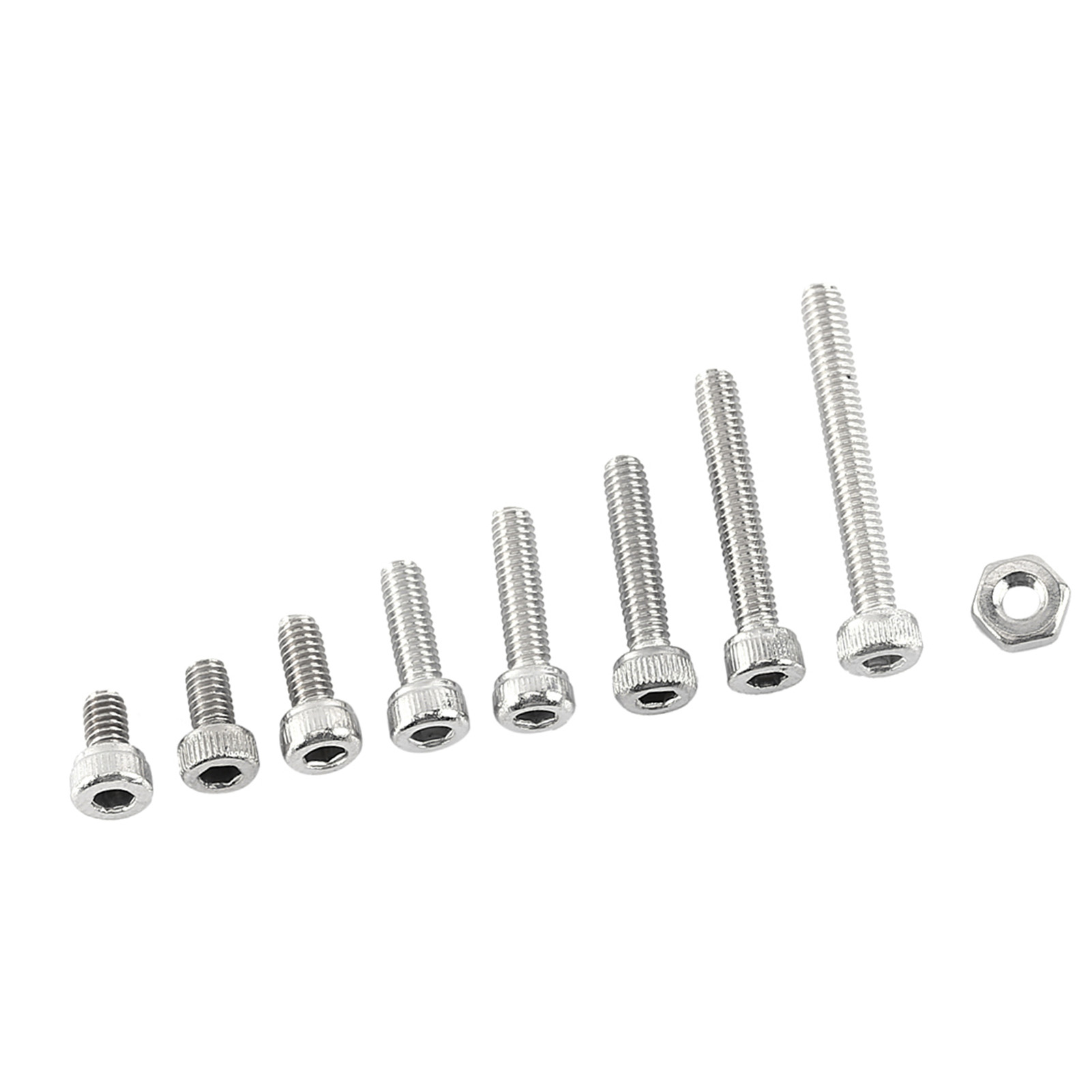 Vis À Tête Hexagonale Creuse M2.5 En Acier Inoxydable A2 Avec Écrous Hexagonaux (assortiment De Fixations)