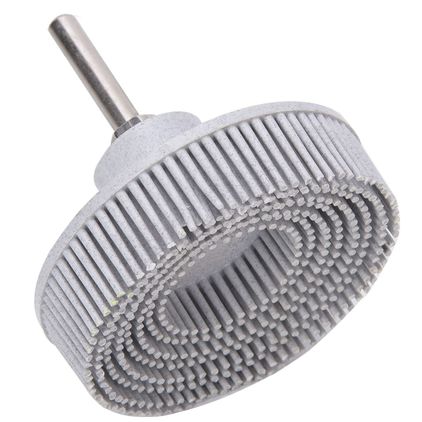Disque À Poils De 7,6 Cm (3 Pouces), Brosse Abrasive En Caoutchouc Émeri, Meule Blanche Pour Ébavurage, Polissage Et Meulage