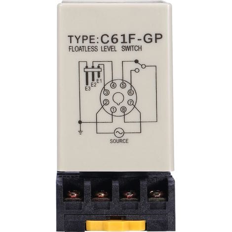 C61f-gp Ac220v Schwimmerloser Flüssigkeitsstandmelder, 50/60hz Wandmontierter Füllstandsregler Mit Sockel Für Die Wasserwirtschaft