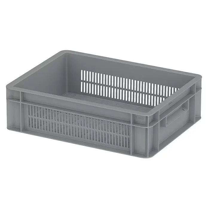 BAUHAUS Eurobox (11 l, L x B x H: 30 x 40 x 12 cm, Grau, Offen)