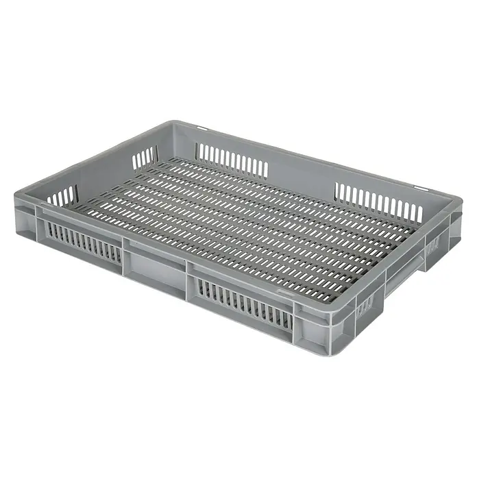 BAUHAUS Eurobox (15 l, L x B x H: 40 x 60 x 8 cm, Grau, Offen)
