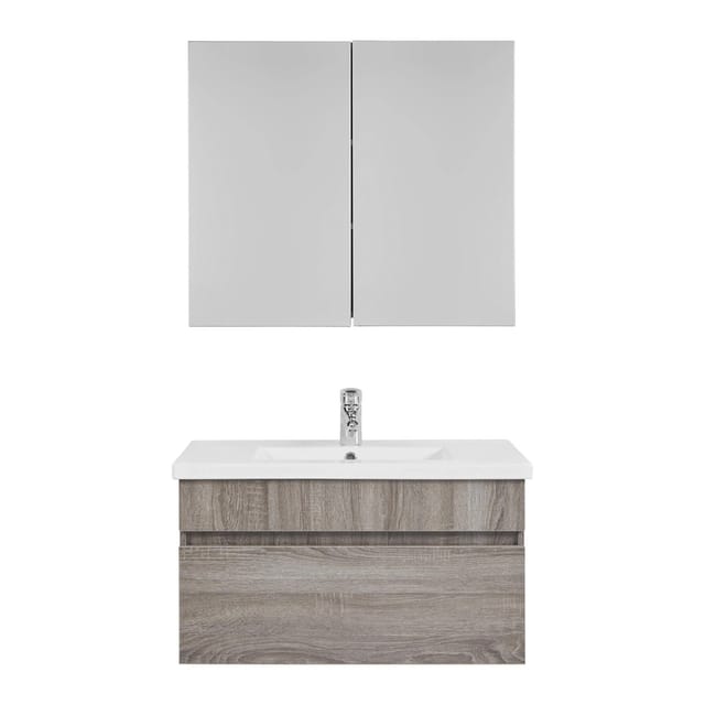 Bessagi Home Badezimmer Isla Grau