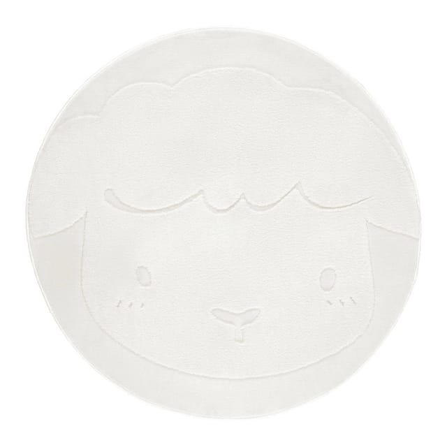 Mömax Kinderteppich Schafi Weiß Ø ca. 80cm