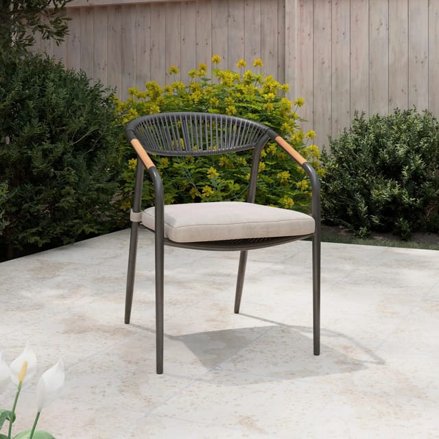 Mömax Gartenstuhl Maxi Antrhazit Aluminium