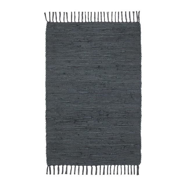 Mömax Fleckerlteppich Julia 1 in Dunkelgrau ca. 60x90cm