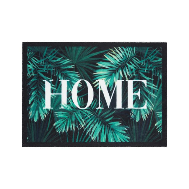 Modern Living Fußmatte Jungle Leaves Anthrazit/Grün ca. 50x70cm