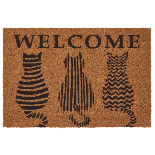 Mömax Fußmatte Welcome Cats in Braun ca.40x60cm