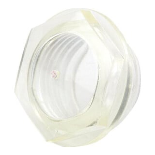 KIPP Ölschauglas D1=M18X1,5 D=25,5 Form A thermoplast ohne Reflektor