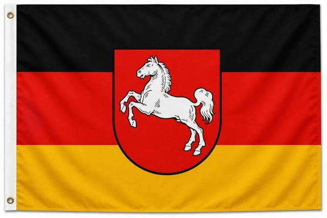 trends4cents Flagge Flagge 90 x 150 cm Hissfahne Bundesland Sturmflagge Hissfahne (Niedersachsen), für Fahnenmaste