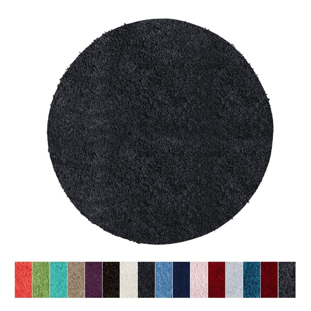 Badematte SKY Soft Dunkelgrau 95 cm Durchmesser