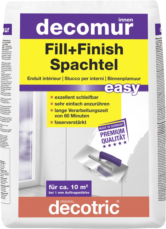 Decotric Decomur Fill+Finish Spachtel easy 10 kg Spachtelmassen