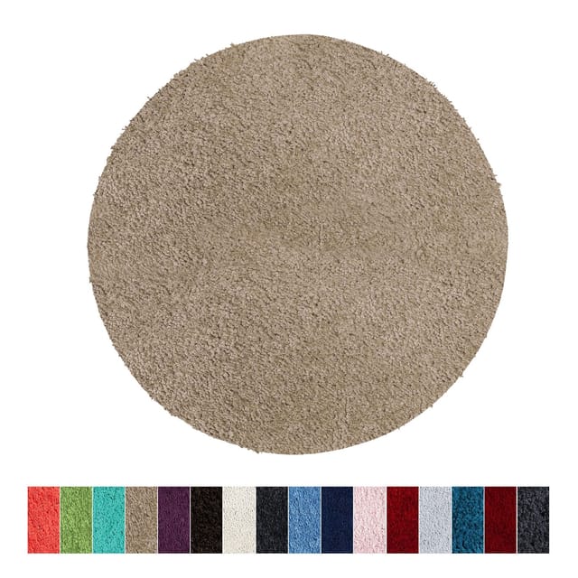 Badematte Sky Soft Sand Beige 95 cm Durchmesser