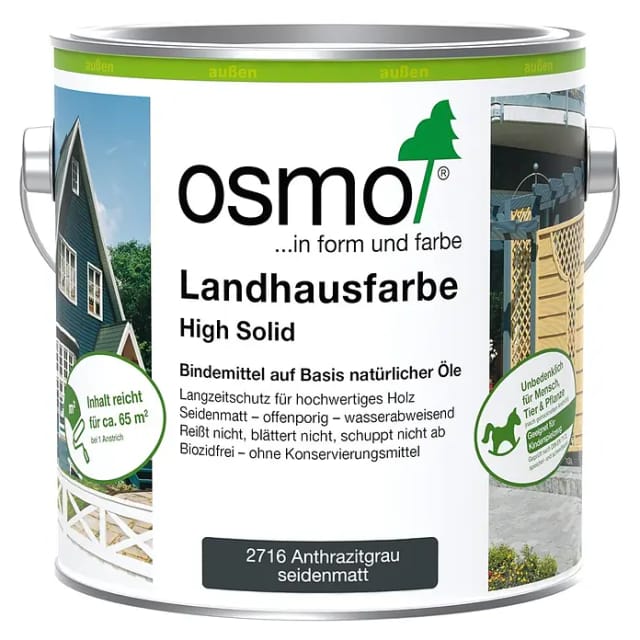 2716 Landhausfarbe Anthrazitgrau 2,5 Ltr - Osmo