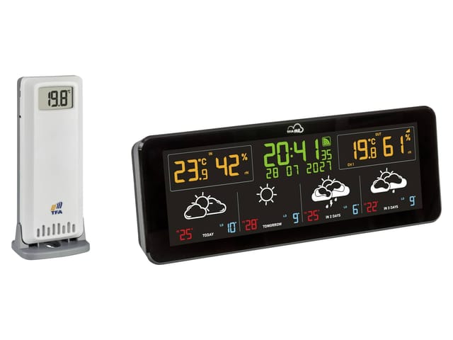 TFA Dostmann TFA.me ID-07 35.8107.01 WLAN-Wetterstation Vorhersage für 4 Tage Anzahl Sensoren max. 5