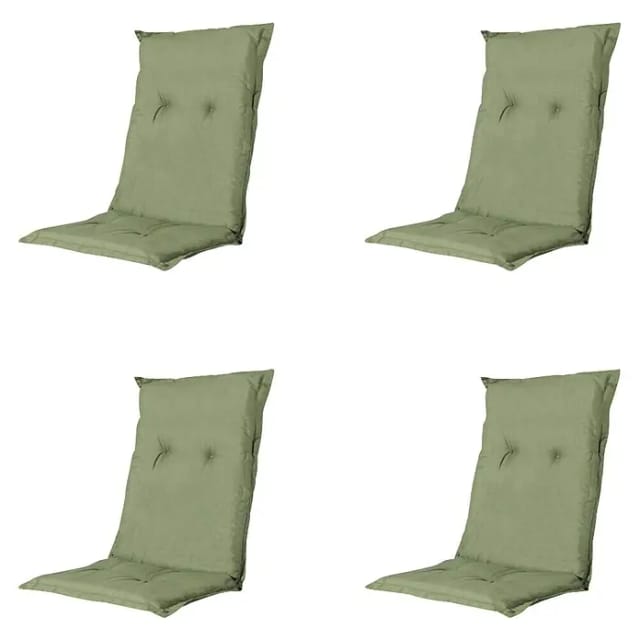 Kissen niedrig Basic 4er-Set grün ca.105 x 50 cm, 50% Baumwolle / 50% Polyester