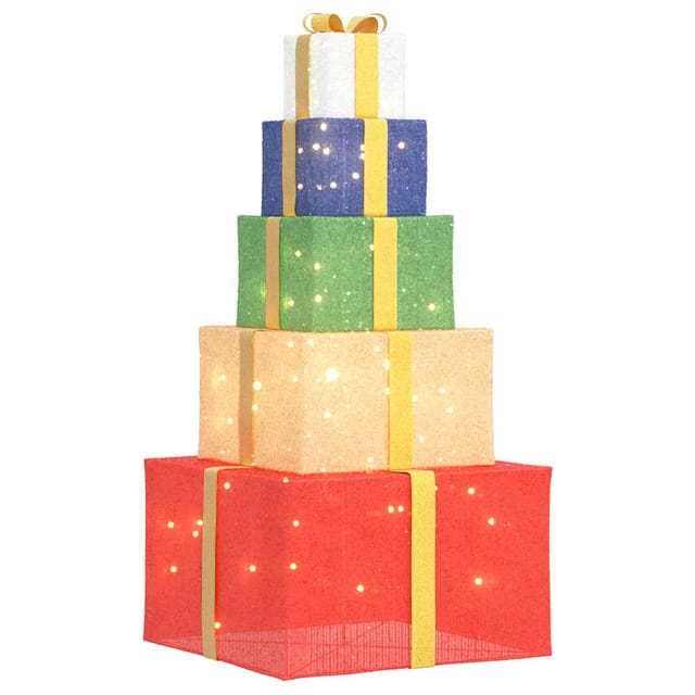 Weihnachtsdekoration Geschenkbox 250 Leds Warmweiß Vidaxl695508