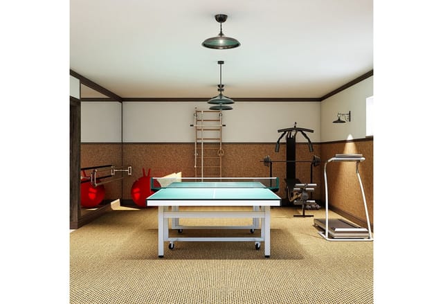 Relaxdays - Tischtennisnetz, Ping-Pong-Netz, Metallklemmen, Outdoor, wasserabweisend, h x b x t: 15 x 174 x 2,5 cm, grün