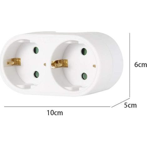 Verlängerungskabel - Stromverlängerung - Steckerverlängerung - Stromverlängerung - Stromkabelverlängerung - 2p+e 10/16a Blc Bulk 714770 Weiß 2 X 2p 16 Ampere