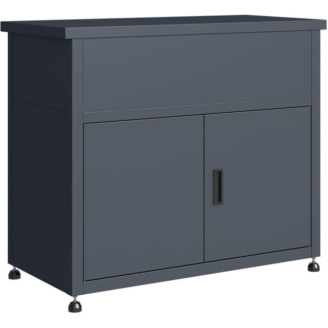 BREMEN: Gartenschrank 100x50x85cm, Stahl anthrazit