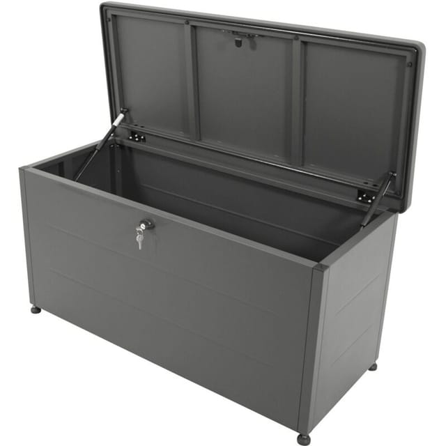 BREMEN: Auflagenbox 115x50x58cm, Stahl anthrazit