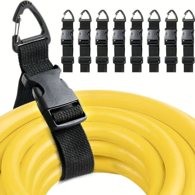 Set Mit 8 Verstellbaren Kabelorganisatoren, 45 Cm, Schwarz – Für Dicke Kabel – Ideal Für Profis, Garagen Und Werkstätten