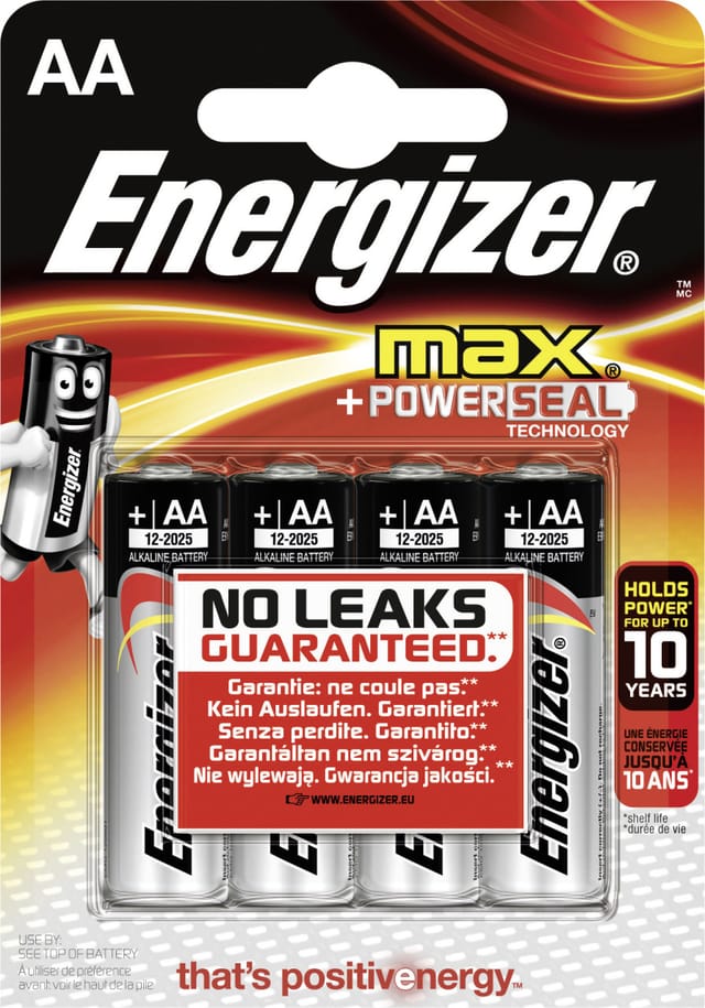 Energizer - Max Alkaline Batterie Mignon aa 1,5 v 4er Pack Batterien