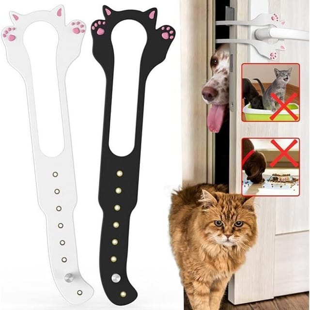 Katzenklappen-verschlusshalterung, 【8 Verstellbare Größen】, Hält Die Tür Von 3,8 Bis 20,3 Cm Offen, Kein Werkzeug Erforderlich Und Keine Beschädigung Der Wand