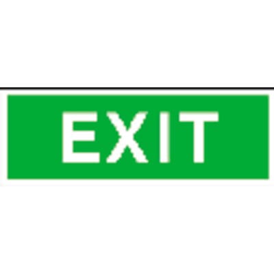 Sicherheitsschild Alu EXIT 300x105 mm