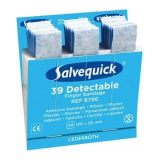 Salvequick Nachfüllpackungen detektierbare Fingerverbände