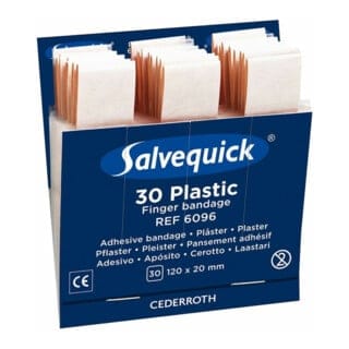 Salvequick Nachfüllpackungen wasserabweisende Fingerverbände