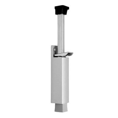 Türfeststeller 3836 bis 90mm Hub,silber lack.