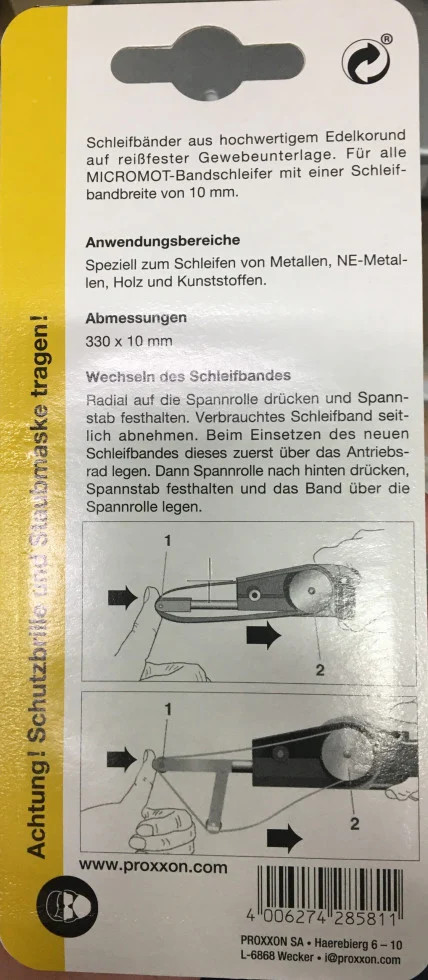 Schleifbänder für BSL Bild 2