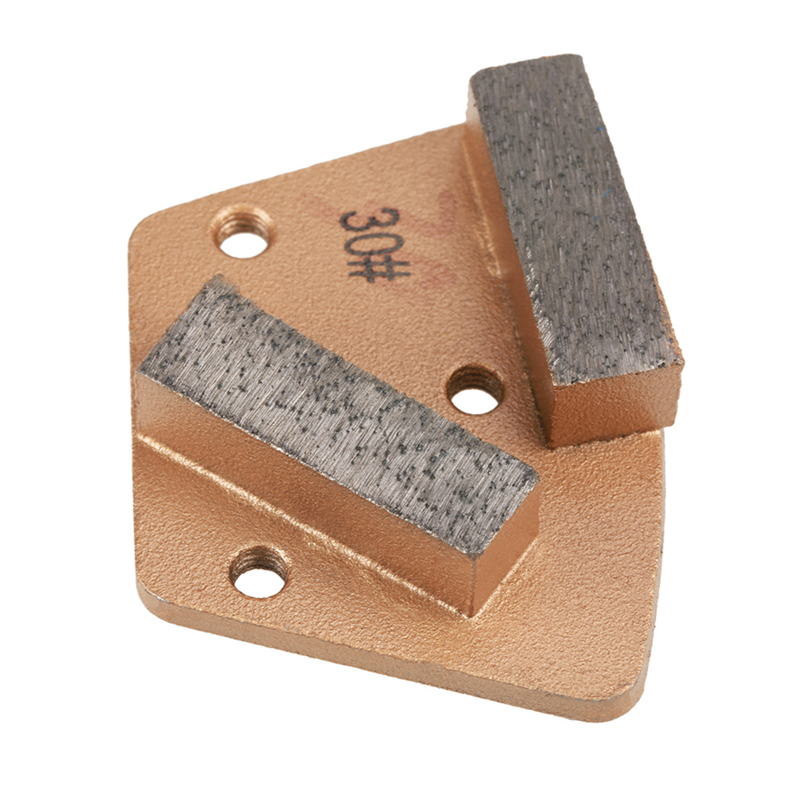 Disque De Meulage Diamanté Trapézoïdal Pour Béton, Grain 30 (3 Trous, 2 Dents Droites)