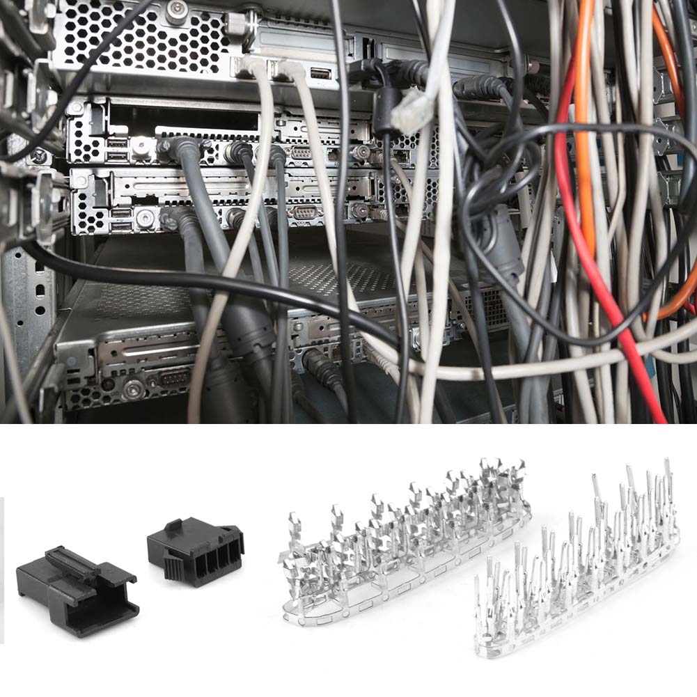 Kit De 100 Connecteurs Sm 4 Broches Mâle/femelle Avec Broches De Connexion Et Boîtier