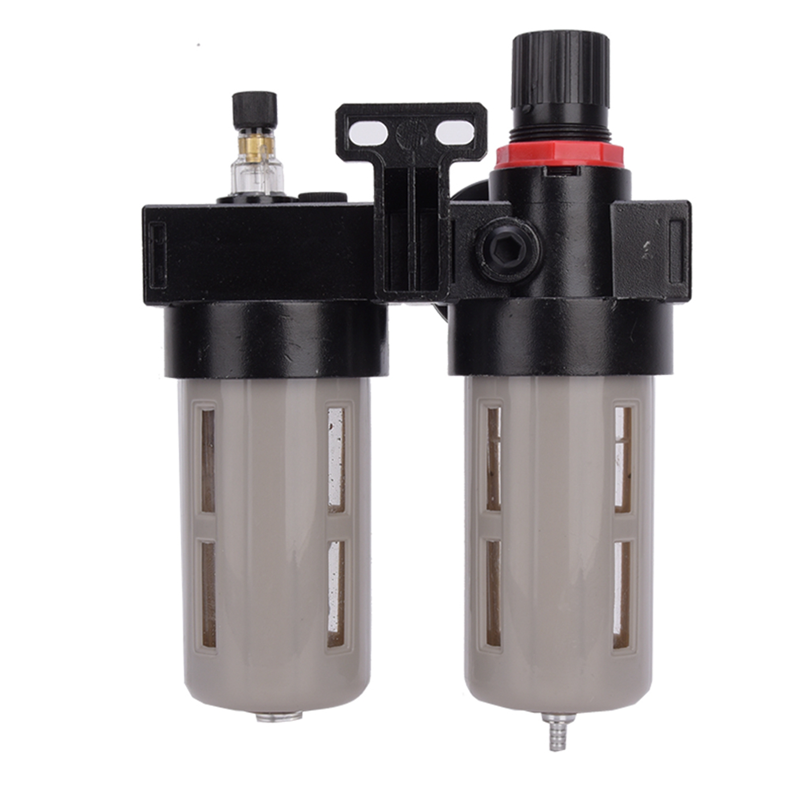 Kit D'Outils Pour Filtre De Compresseur D'Air G1/4" Avec Manomètre, Piège À Huile Et Régulateur D'Eau