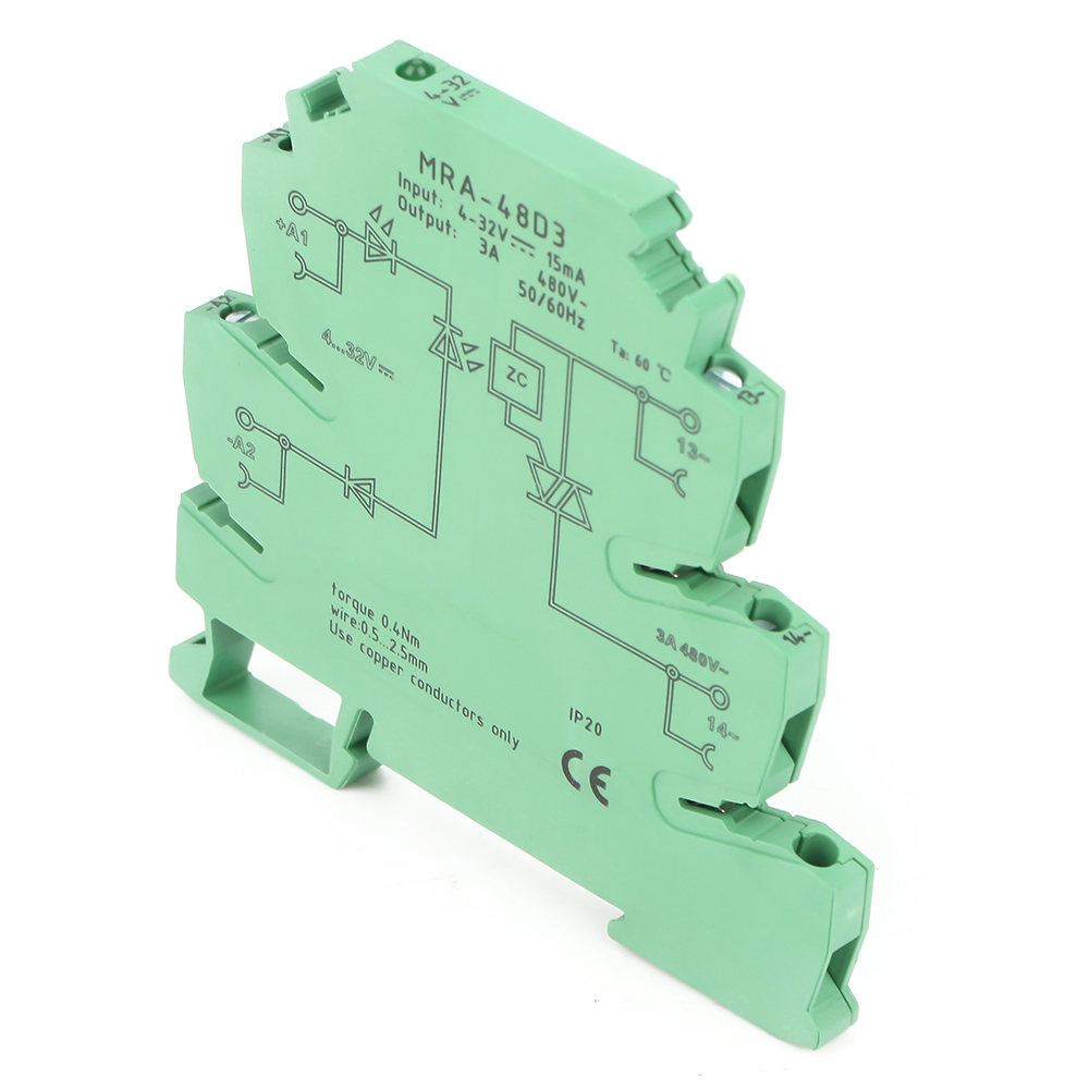 Module Relais Statique Ac Ultra-mince Mra 48d3 (6,2 Mm), Entrée 4-32 V Cc